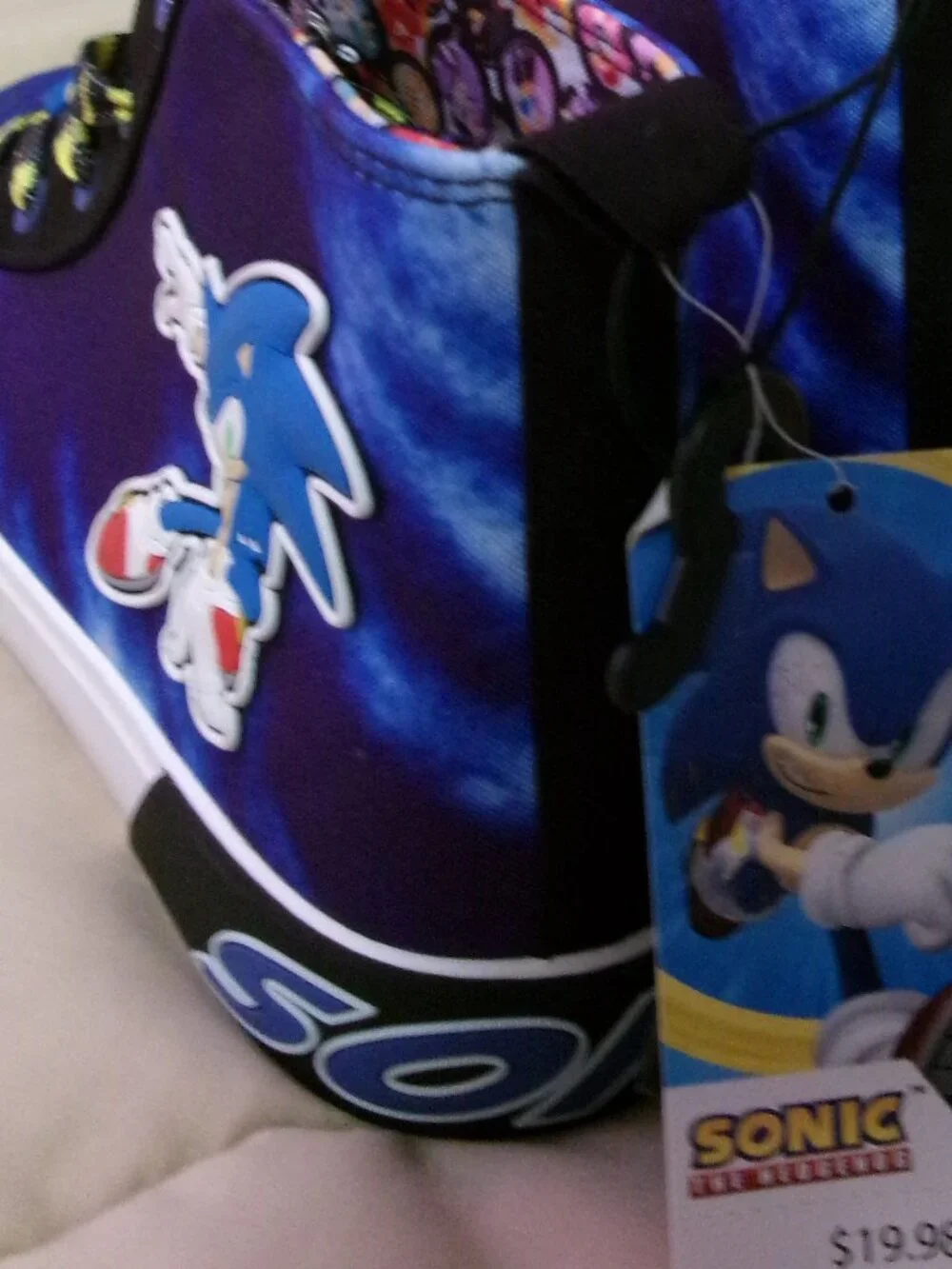 NWT GroundUp Sega Sonic the Hedgehog Size 6 Big Boy Shoes
